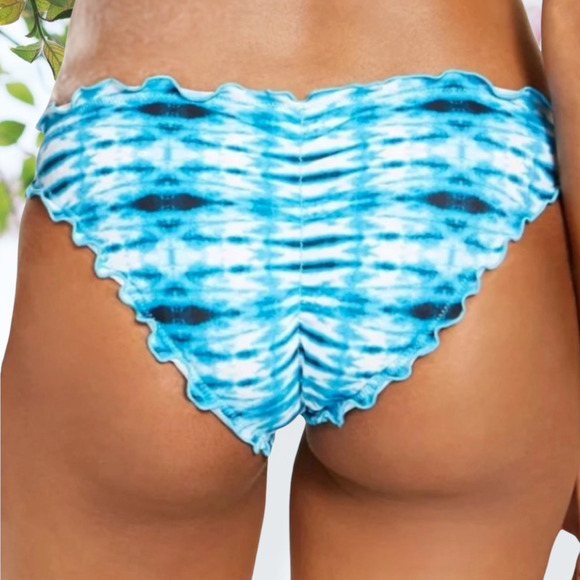 SUNDAZED Ruffled Edge Bikini Bottom Size Medium - Picture 2 of 5